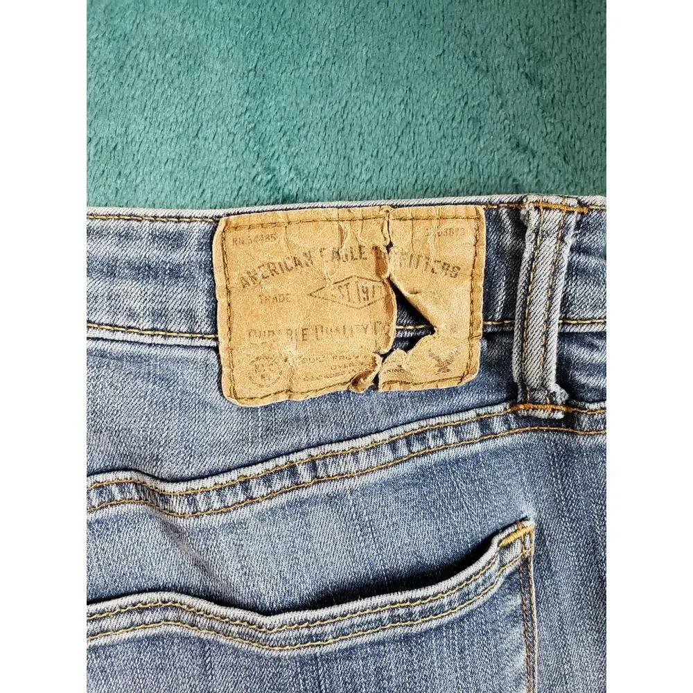 American Eagle Jeans Size 32x32 Mens Blue Pants Stretch Denim Slim Straight